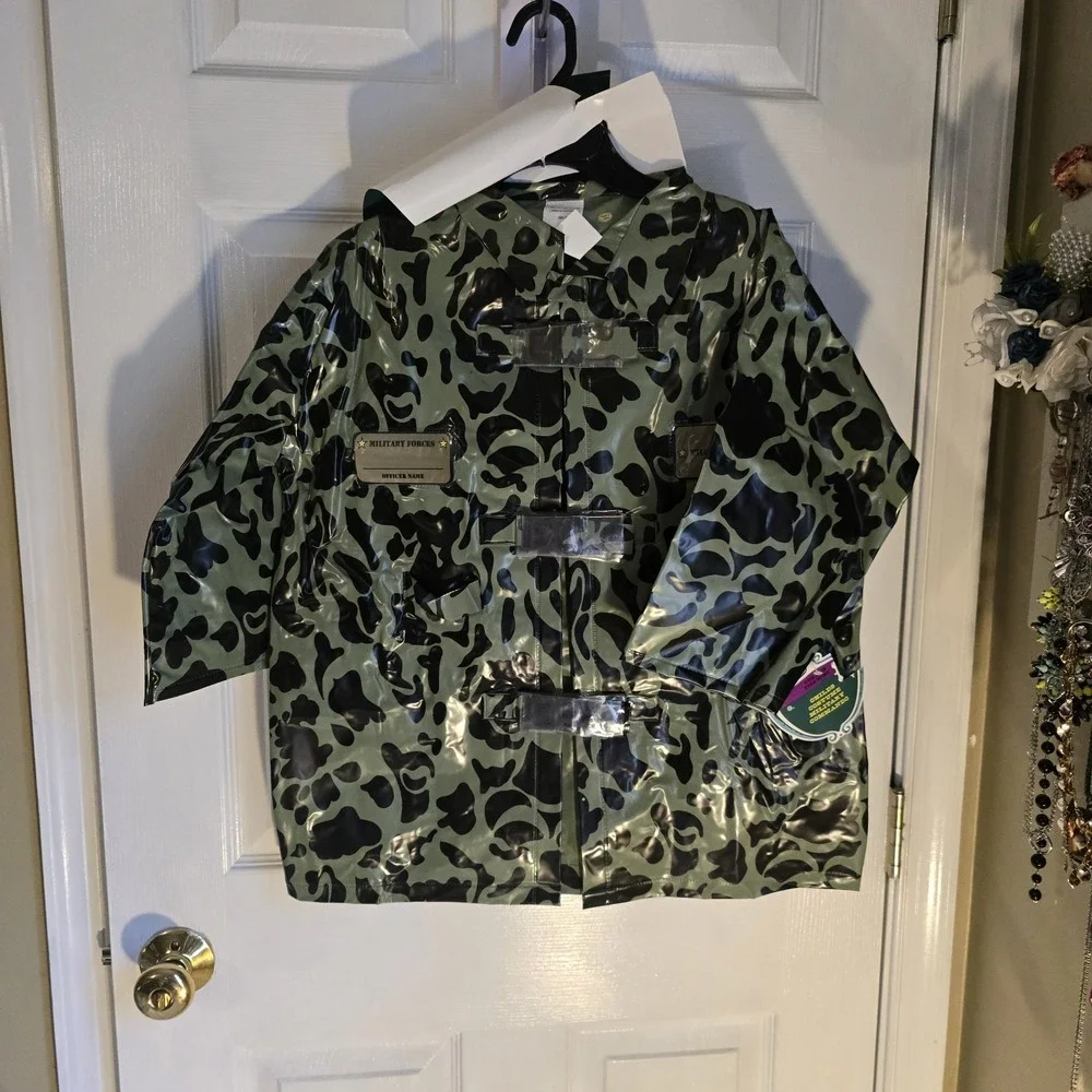 Childs Military Commando Costume Set Camouflage Patterned Jacket OSFM